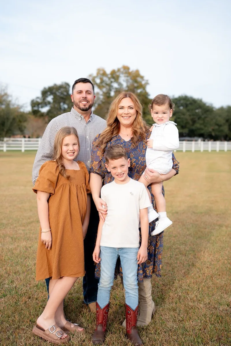 Chris Fontenot with his family